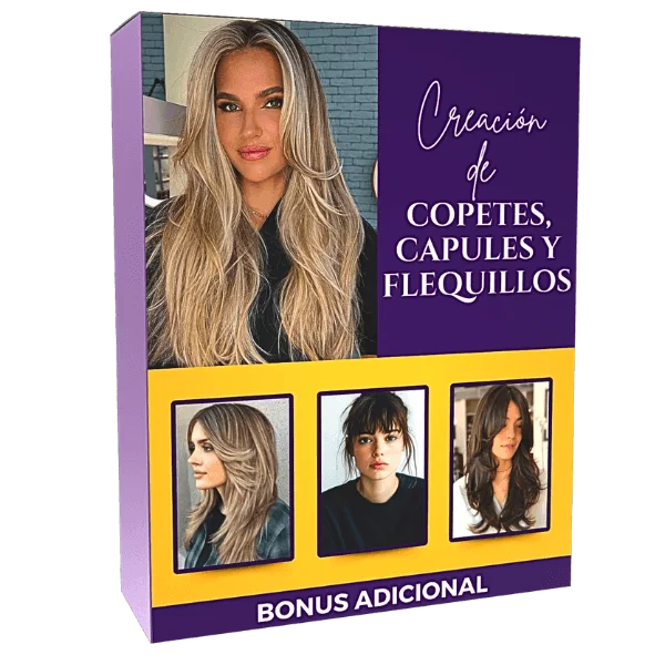 Creación de copetes, capules y flequillos